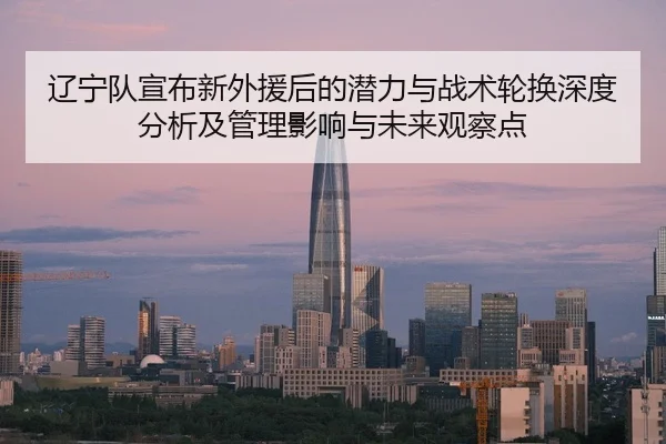 辽宁队宣布新外援后的潜力与战术轮换深度分析及管理影响与未来观察点
